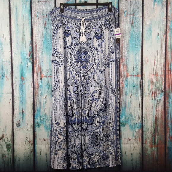 INC International Concepts Pants - NWT INC Wide Leg Paisley Print Pants